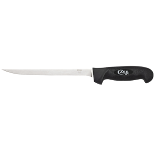 CASE 8" SS FILLET KNIFE BLK RBR HDL