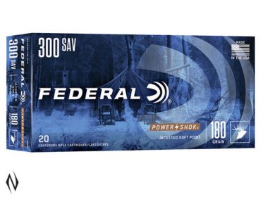 FED 300 SAVAGE 180GR PWR SHK SP 20B