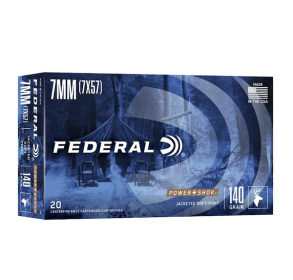 FED 7MM MAUSER 140GR PWR SHK SP 20B