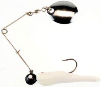 BERK BTL SPIN 1/16 WHT RED DOT