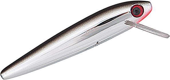 REB MINNOW 1/4 3.5" SIL/BLK SLICK
