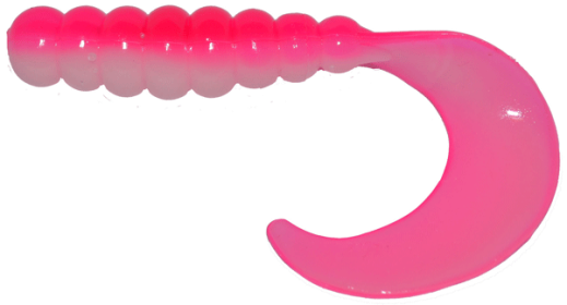 BB 2" FAT GRUB 10PK PINK/WHT
