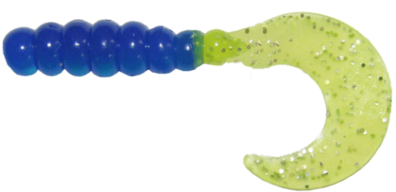BB 2" FAT GRUB 10PK BLUE SHINER