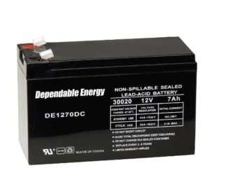 AH 12V 7AMP RECHRG TAB TOP BATTERY