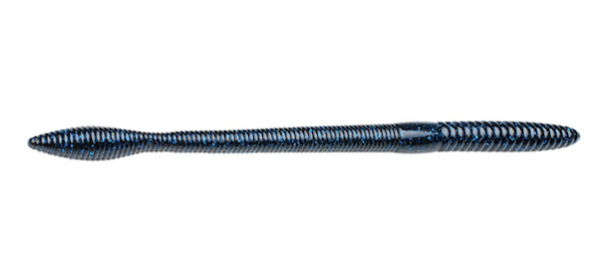 SK BULL WORM 8" BLACK BLUE FLAKE