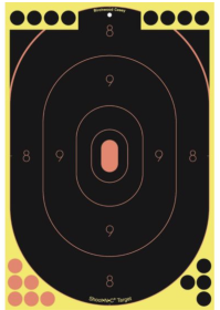 BC SNC 12" X 18" OVAL SIL. TRGT 5PK