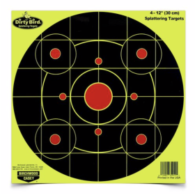 BC DRTY BRD 12" YELLOW BULLSEYE 4PK