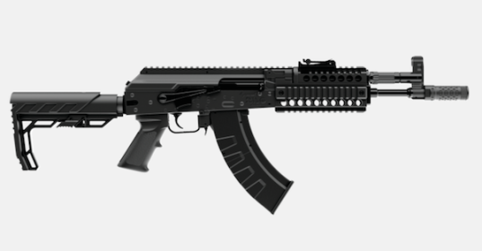 CROS FULL AUTO AK1 BB AIR RIFLE BLK