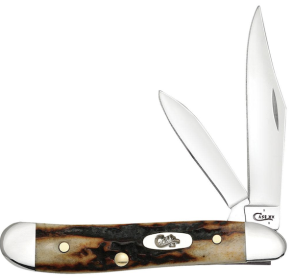 CASE PEANUT 2BL 27/8" RED STAG