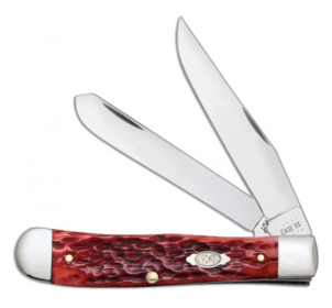 CASE TRAPPER 41/8" 2BL DK RED BONE