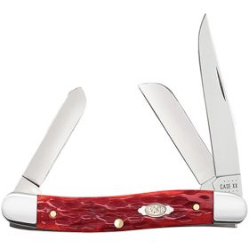 CASE MD STKMN 35/8" 3BL DK RED BONE