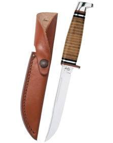 CASE UTILITY HUNTER 5" W/LEA SHEATH