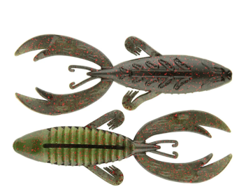 4" ROJAS FIGHT FROG BLK/WTM RD 25PK