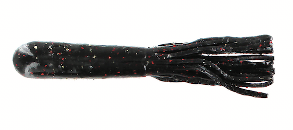 4" SALT TUBE / BLACK NEON (8 PACK)