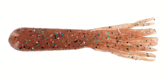 4" SALT TUBE CRAWFISH GRN FLAKE 8PK