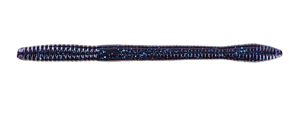 STRAIGHT 6 MAG WORM BLUE FLECK 7PK