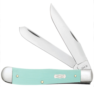 CASE TRPR 41/8" 2BL SEAFOAM GRN G10