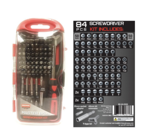 BC MASTER SCREWDRIVER SET 84PC KIT