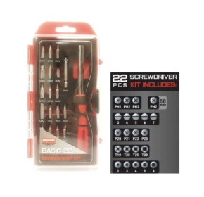 BC BASIC SCREWDRIVER SET 22PC KIT