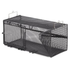 Frabill Black Pinfish Rectangular Trap (Option: 18" x 12" x 8")